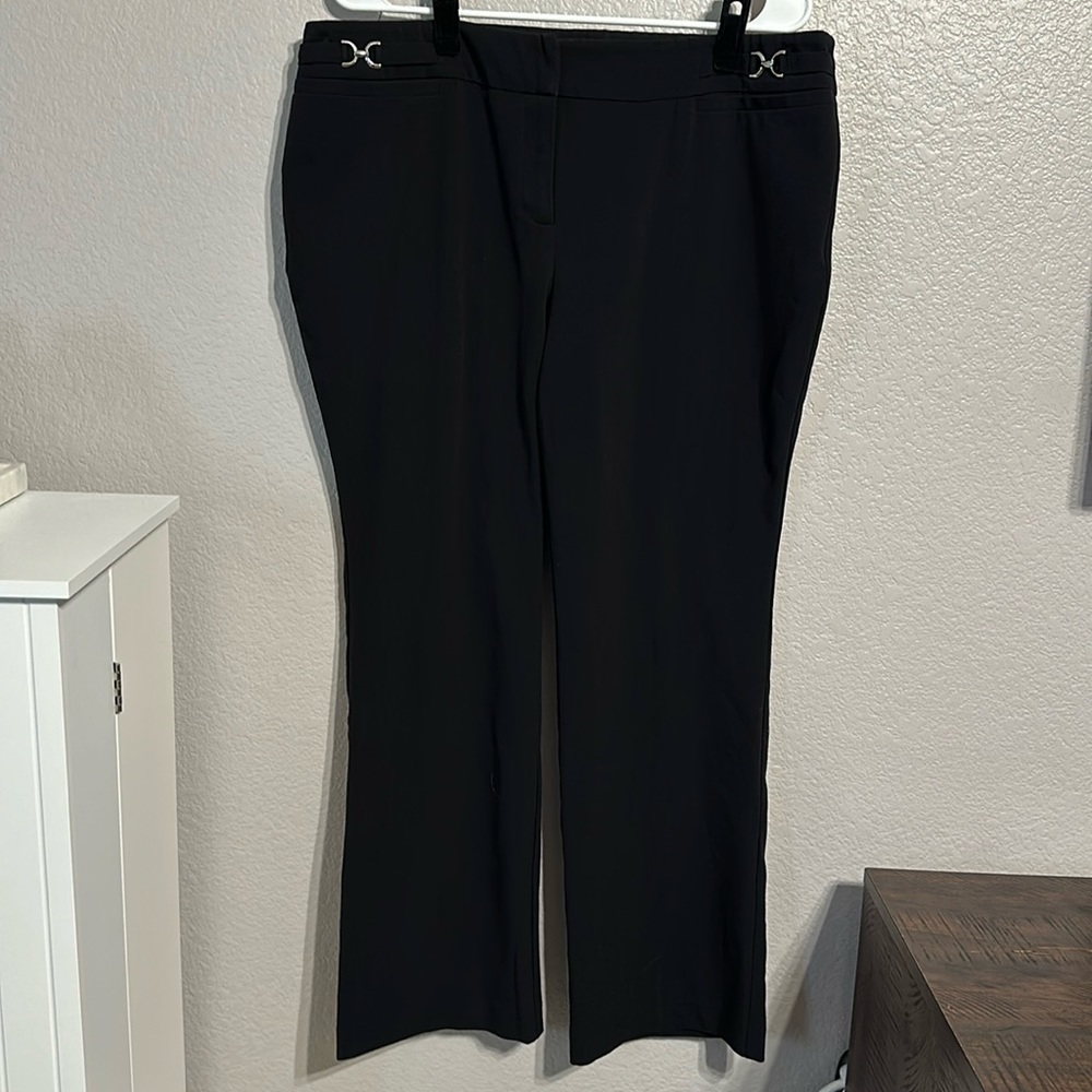 New York & Company Stretch Black Trousers - Size 18 Petite